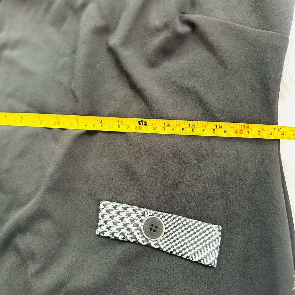 Connected Apparel Black Midi Dress Size 12 - Picture 9 of 10
